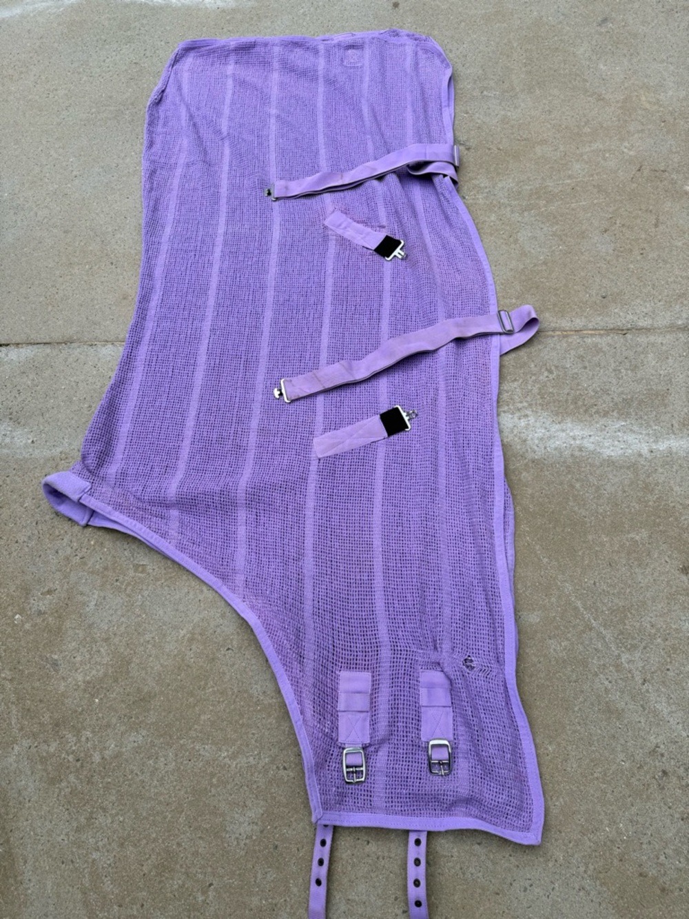 Horse Irish knit cooler Lavender Mesh with Adjustable Straps horse size 76